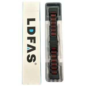 LDFAS Black and Brown Wood AppleWatch Band 26 mm